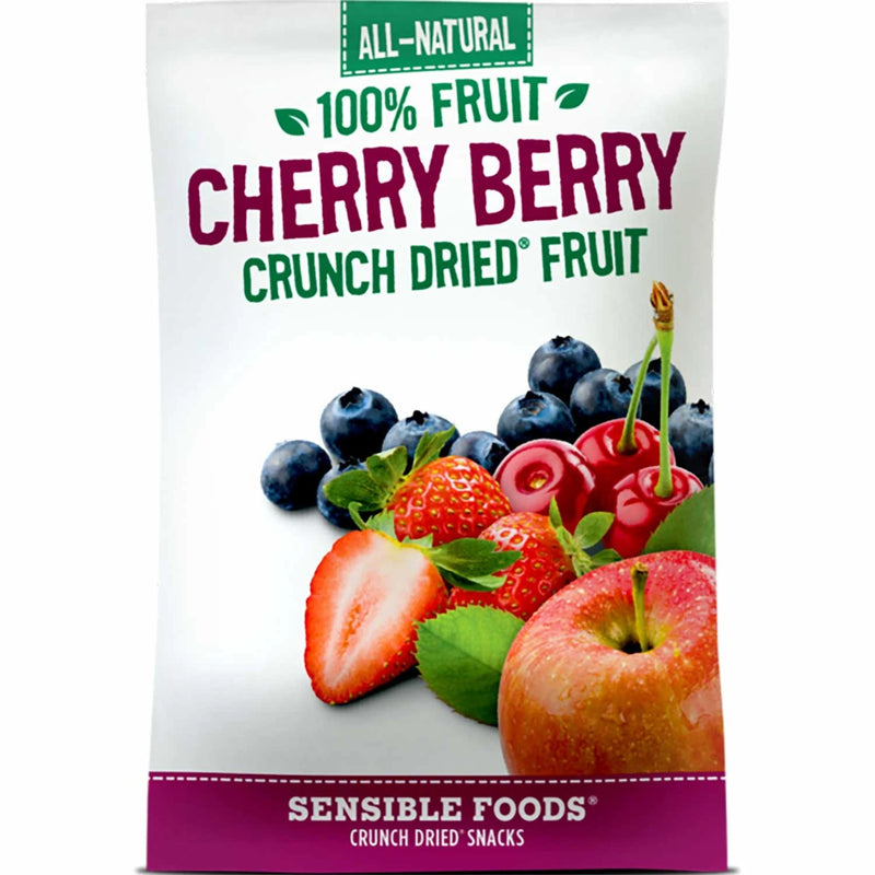 Sensible Foods All-Natural 100% Fruit Cherry Berry Crunch Dried Fruit, 36g. Exp: 03/24
