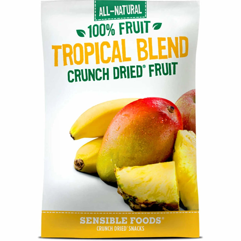 Sensible Foods All-Natural 100% Fruit Tropical Blend Crunch Dried Fruit, 37g.