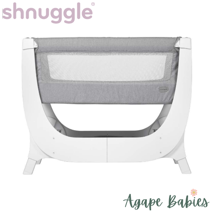 Shnuggle Air Bedside Crib - Dove Grey (1 year local warranty on manufacturing defects)