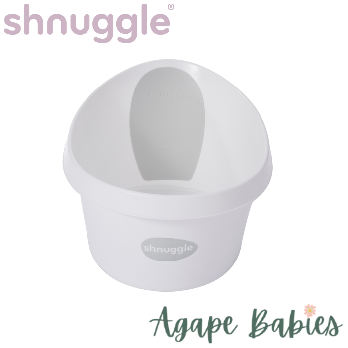 Shnuggle Toddler Bath - White & Light Grey