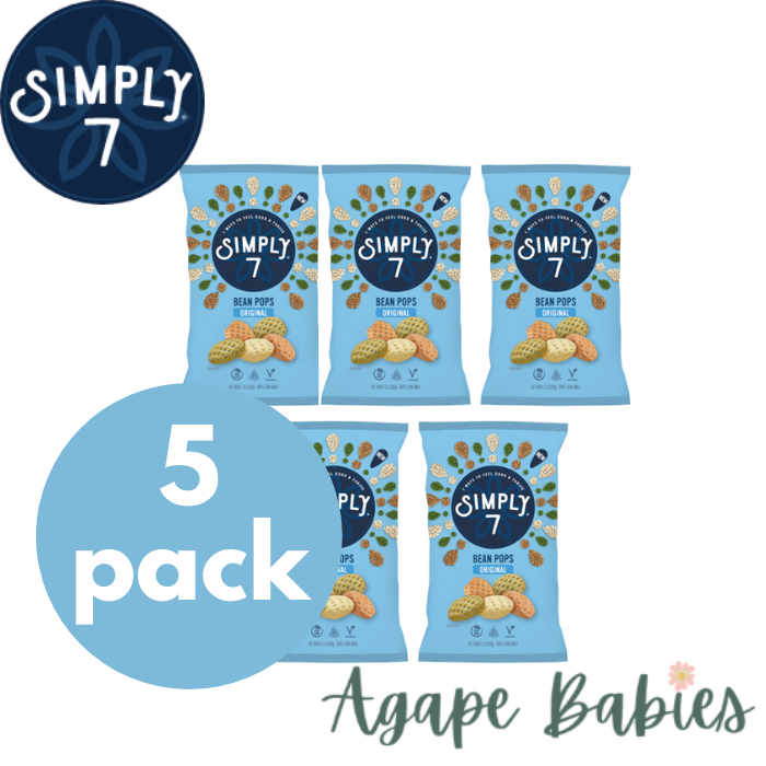 [5 Pack] Simply 7 Bean Pops- Original, 99g. Exp: 05/24