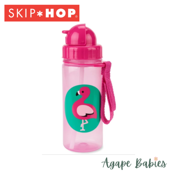 Skip Hop Zoo PP Straw Bottle - Flamingo