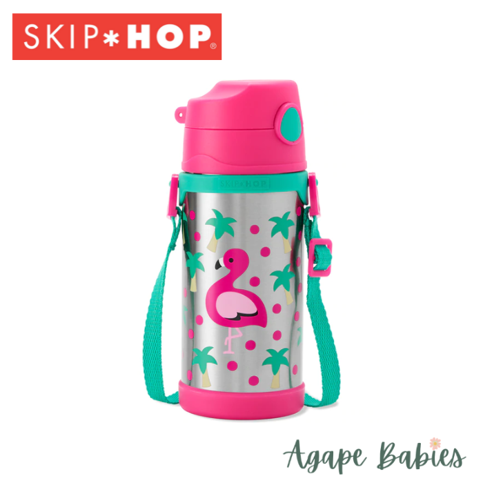 Skip Hop Zoo Insulated Stainless Steel Bottle 360ml - Flamingo