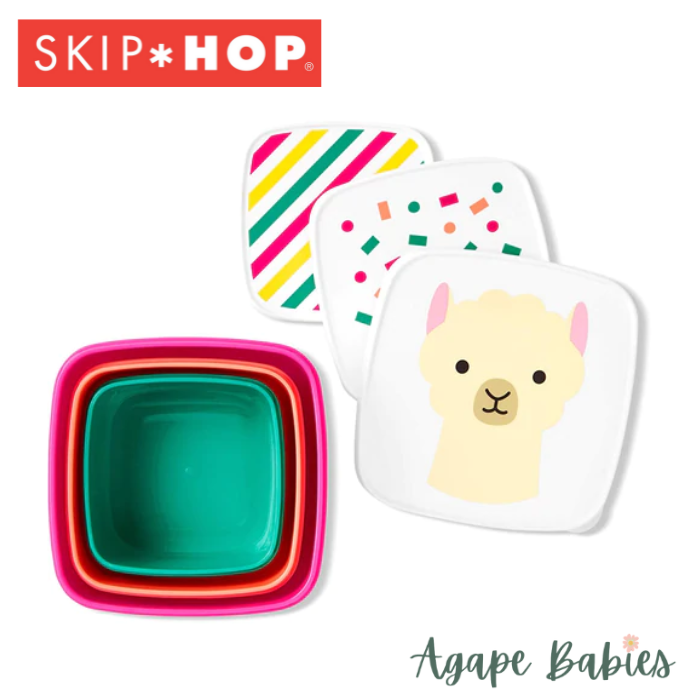 Skip Hop Zoo Snack Box Set- Llama