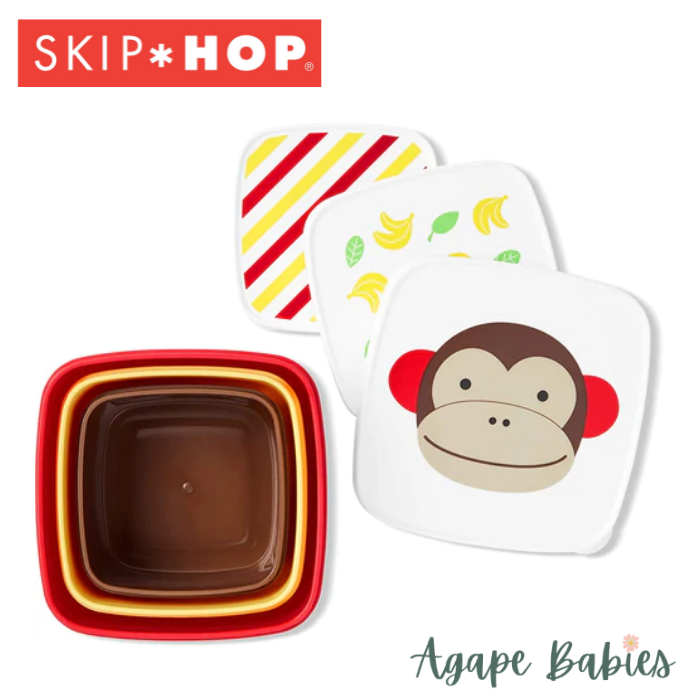 Skip Hop Zoo Snack Box Set- Monkey