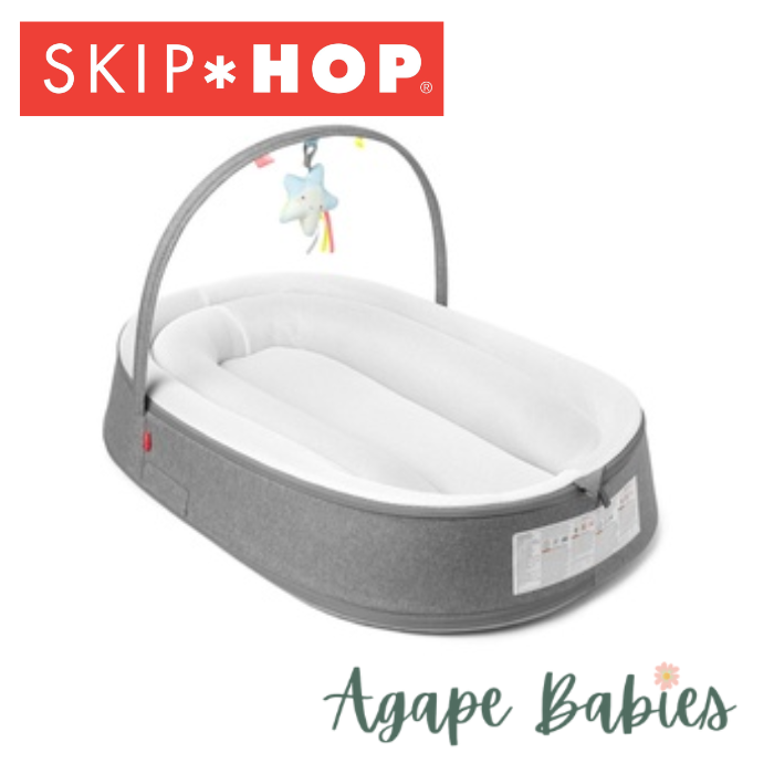 Skip Hop Playful Retreat Baby Nest - Grey Melange