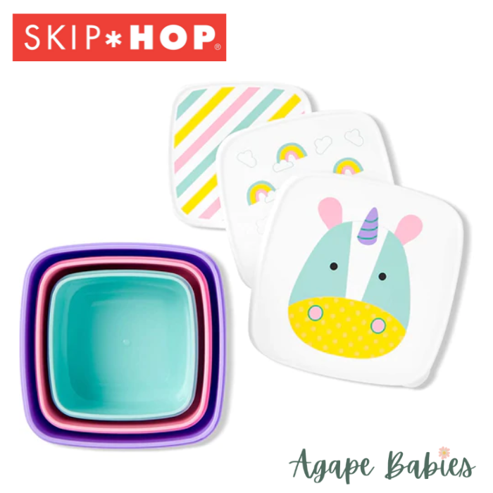 Skip Hop Zoo Snack Box Set- Unicorn