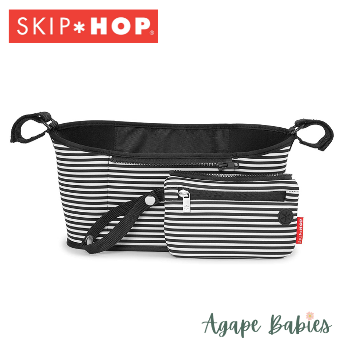 Skip Hop Stroller Organiser - Black & White Stripe