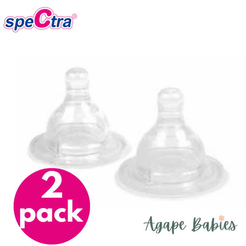 Spectra Wide Neck Teat Pack of 2 - M -