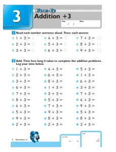Kumon Speed & Accuracy Math Workbook - Addition