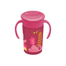 [ 2 Pack ] Dr Brown's 10oz/300Ml Cheers 360 Cup W/ Handles, 9M+ (Pink Ladybug)