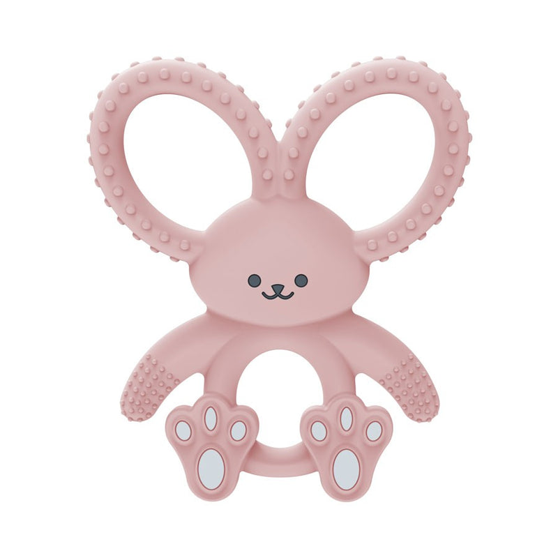 [ 2 Pack ] Dr Brown's Bunny Long Limbed Silicone Teether (Pink)