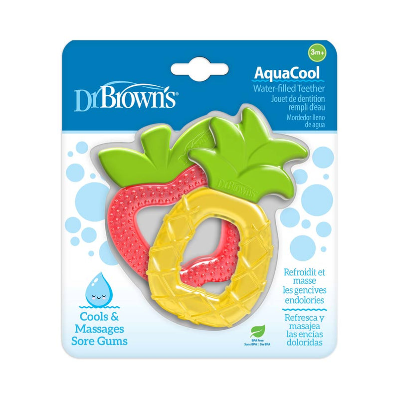 [Pack Of 2] Dr Brown's Aquacool Water-Filled Teether (Pineapple & Aapple), 2-Pack