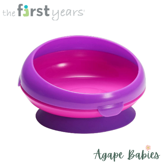 THE FIRST YEARS Inside Scoop Suction Bowl (pink/purple)