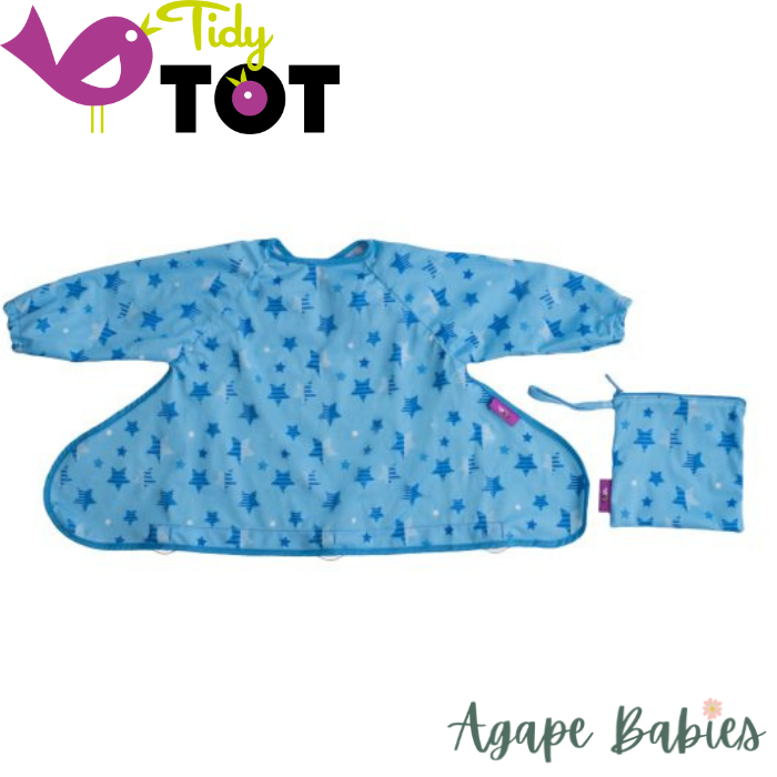 Tidy Tot Cover & Catch Bib (Long Sleeve) - Super Stars