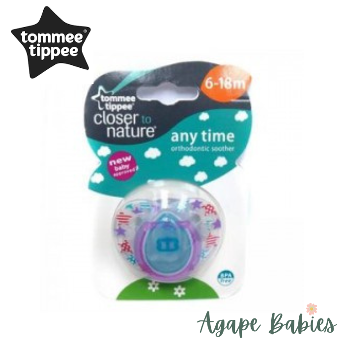 Tommee Tippee Closer to Nature Anytime Soother 6-18m (1-pk)-Star
