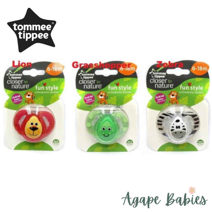 Tommee Tippee Closer to Nature Fun Orthodontic Soother 6-18m (1pk)