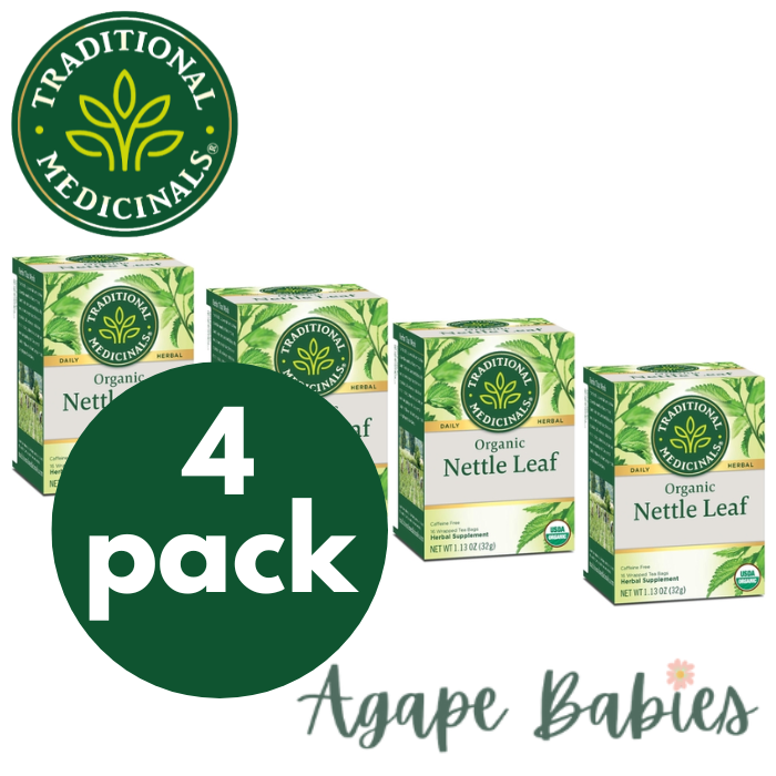[Bundle Of 4] Traditional Medicinals Organic Nettle Leaf, 16 bags Exp: 07/25
