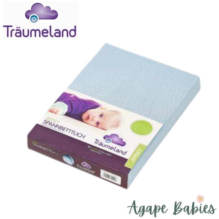 Traeumeland Tencel Fitted Sheet - Light Blue (fits 60x120cm only)