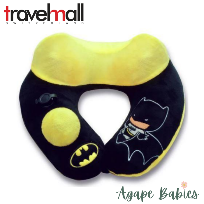 TravelMall Kid’s New Justice League 3D Inflatable Pump Pillow - Batman