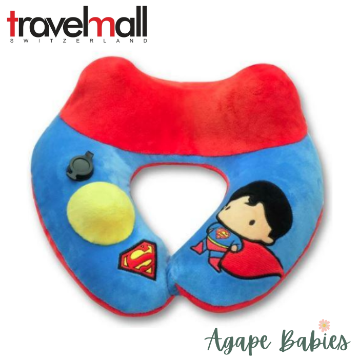 TravelMall Kid’s New Justice League 3D Inflatable Pump Pillow - Superman