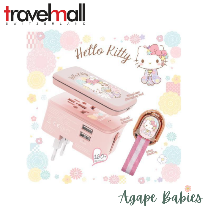 Travelmall x Hello Kitty 2-IN-1 Worldwide Travel Adaptor Set