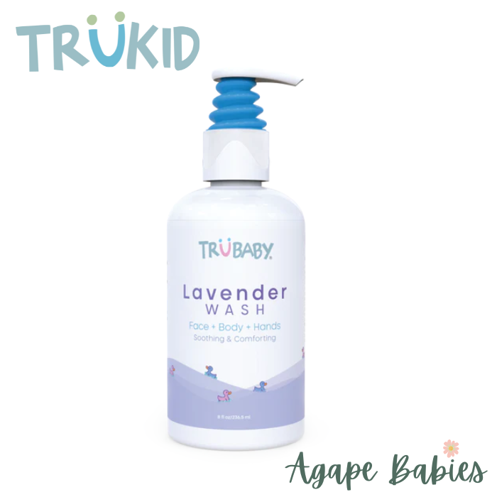 TruKid TruBaby Lavender Face+ Body + Hands Wash, 236.5 ml. Exp-06/24