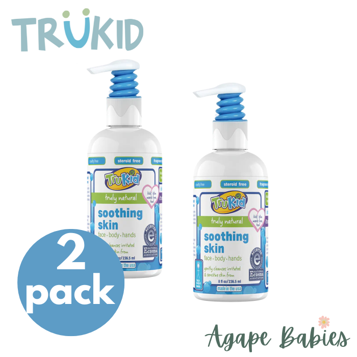 [Bundle Of 2] TruKid Truly Natural Soothing Skin Wash, 236.50 ml Exp-04/26