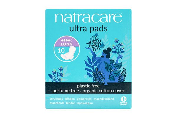 [Bundle Of 2] Natracare Organic Cotton Ultra Pads  Long With Wings (10pcs x 2)