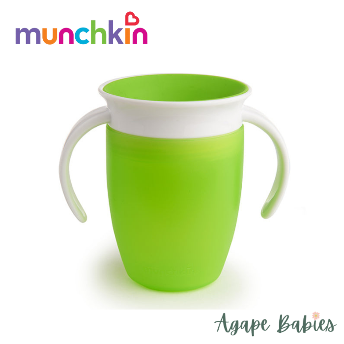 Munchkin Miracle® 360° Trainer Cup - 7oz with Lid (Green)