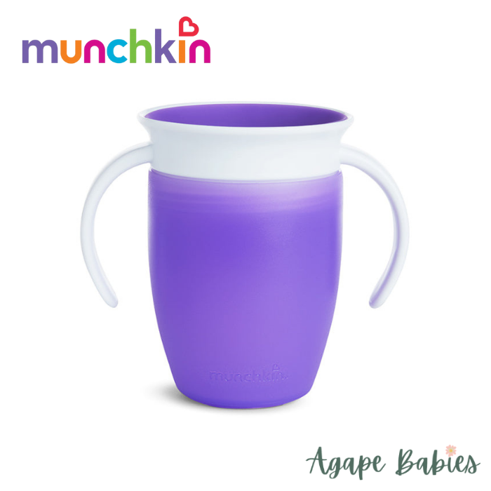 Munchkin Miracle® 360° Trainer Cup - 7oz with Lid (Purple)