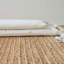 Little kBaby Baby Cot Breathable Premium Cotton Bedding Set - White