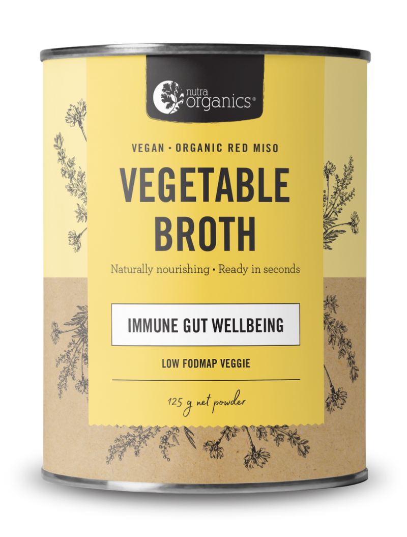 Nutra Organics Vegetable Broth – Low Fodmap Veggie 125g