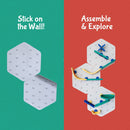 Oribel VertiPlay STEM Marble Run : Crayon Edition Ultra Fun Play Wall 6 Mat Bases