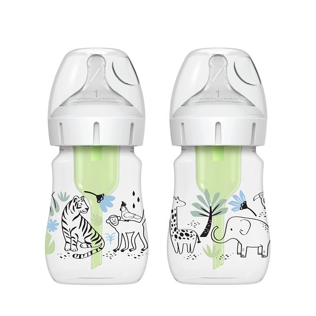 Dr. Brown's 5oz/150ml WN Options+ Designer Bottles (Jungle Design), 2-Pack