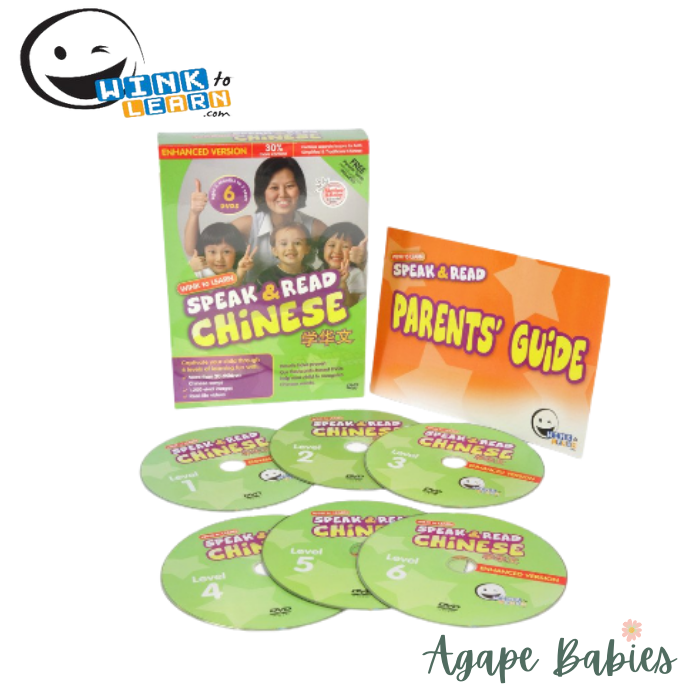 WINK to LEARN Speak & Read Chinese 6-DVDs Program (Includes Simplified & Traditional Chinese) - FOC Sing to Learn DVD