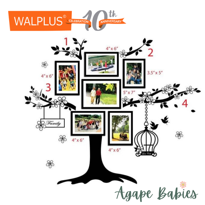 Walplus Photo Frame Birdcage Wall Decals 30x90cm 3pcs