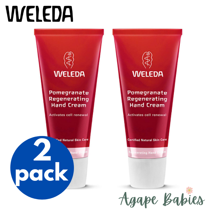 [2 Pack] Weleda Pomegranate Regenerating Hand Cream, 50ml