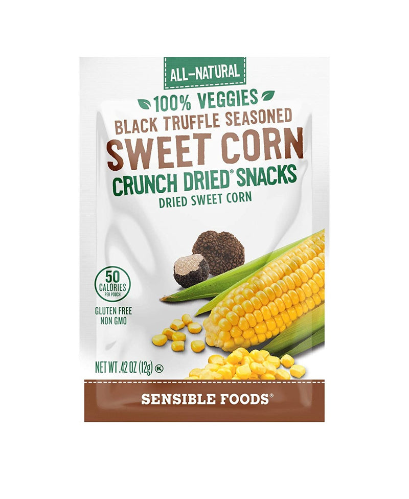 Sensible Foods All Natural 100% Veggies Black Truffle Seasoned Sweet Corn,12 G Exp: 08/23