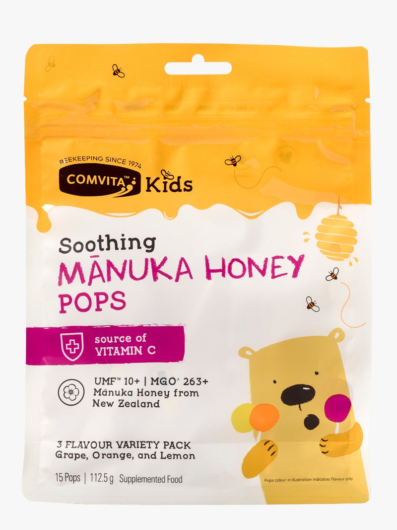[2-Pack] Comvita Manuka Honey UMF™ 10+ Soothing Pops, 15 pops Exp: 10/26