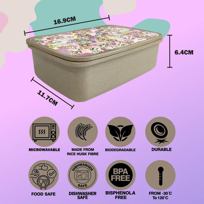 MCK TKDK Rice Husk Lunch Box - Sea Punk - Buy 1 Get 1 Free