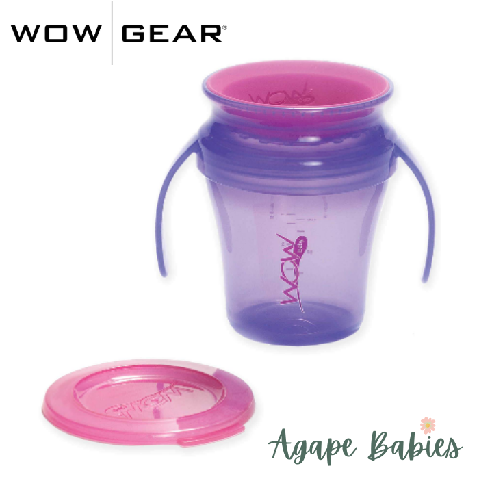 Wow Cup Juicy! Spill Free Drinking Cup 7oz - Purple/Pink - 9m+