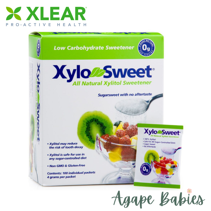 XLEAR Xylosweet All Natural Xylitol Sweetener (100 x 4gm)