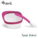 Zoli Mash Bowl & Spoon Kit - Pink