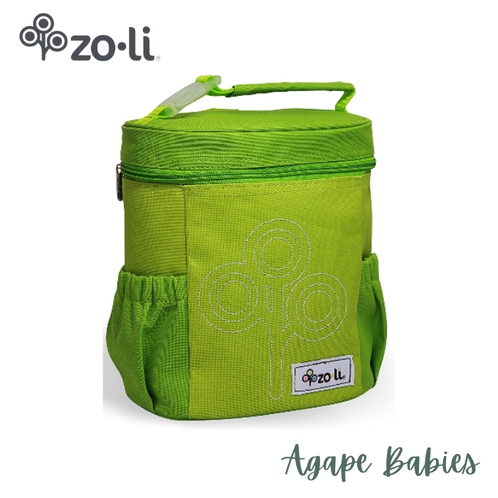 Zoli Nom Nom Insulated Lunch Bag - Green