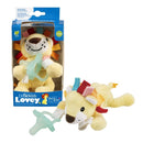 Dr Brown's Lonny The Lion Lovey W/ Aqua One Piece Pacifier