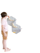 Oribel VertiPlay STEM Build Your Own Marble Run Wall Toy Part - 2 Pinwheels + 2 Connectors(2 Pack)