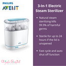 Philips Avent 3-in-1 Electric Steam Sterilizer (2 Years International Warranty)