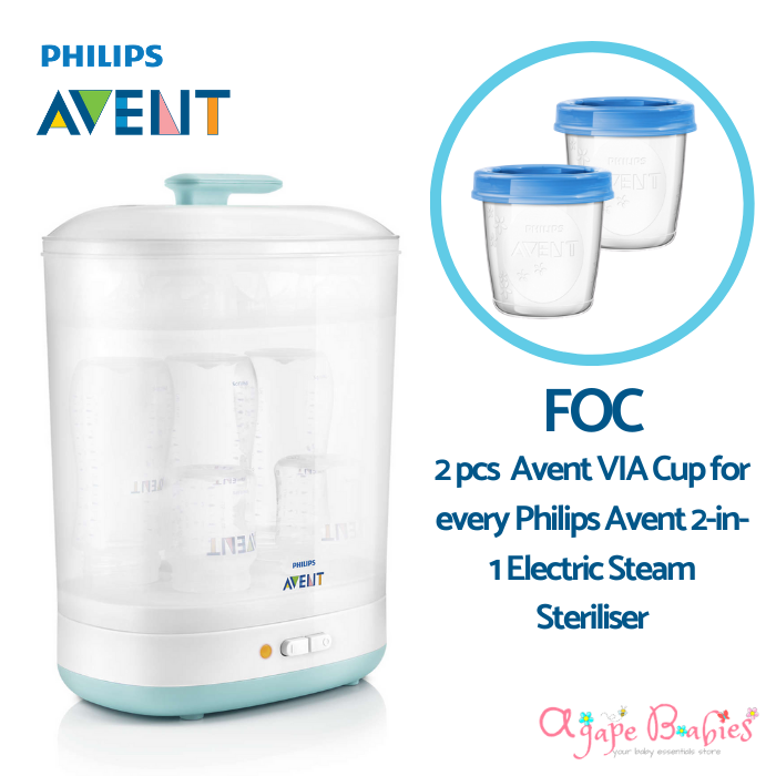 Philips Avent 2-in-1 Electric Steam Steriliser (2 Years International Warranty)