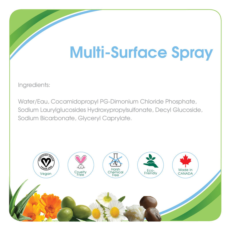 [2-Pack] Aleva Naturals Multi-Surface Spray - Travel Size (2.0 fl.oz / 60 ml)